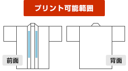 総柄法被プリント可能範囲